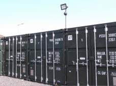 STORE-IT containers with CCTV and floodlight